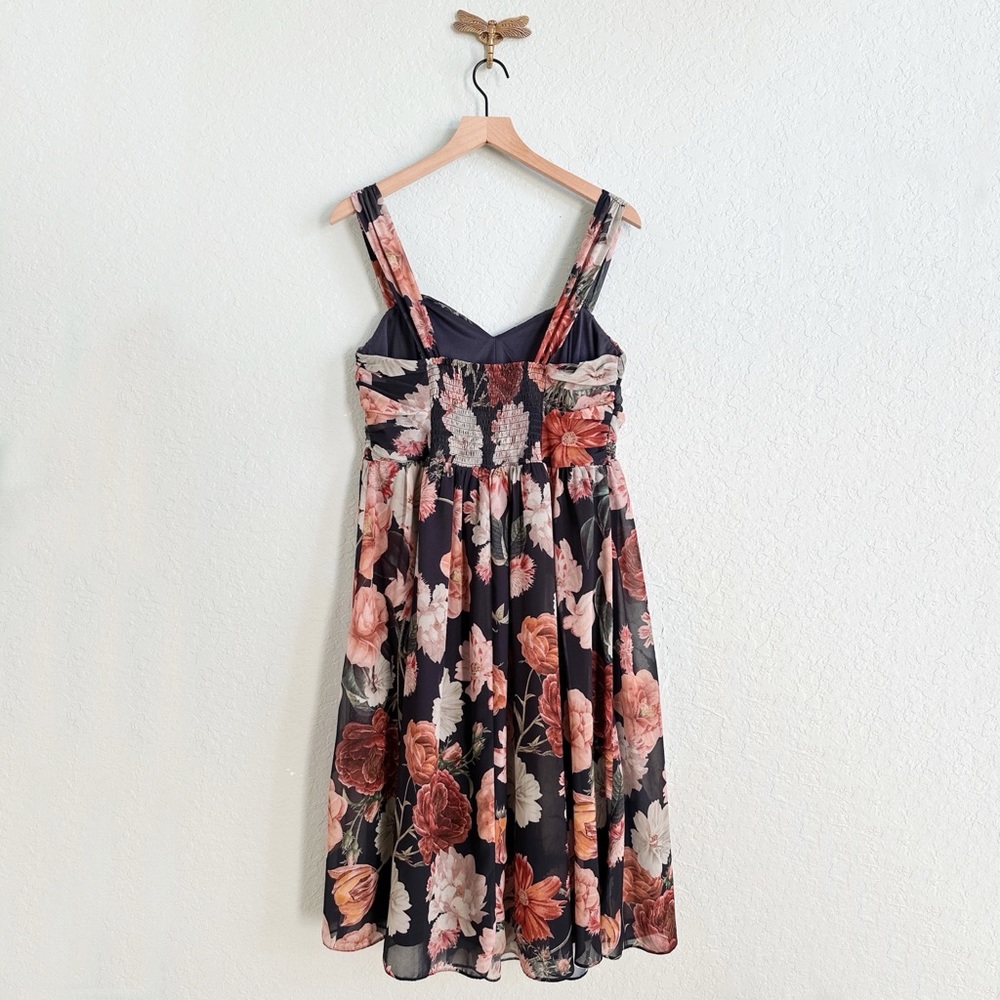 Asos•Sleeveless Floral Evening Party Midi Dress - Picture 9 of 12